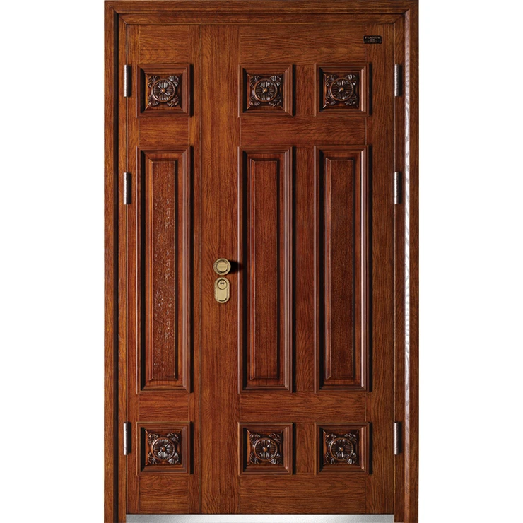 Steel Front Door Wood Look